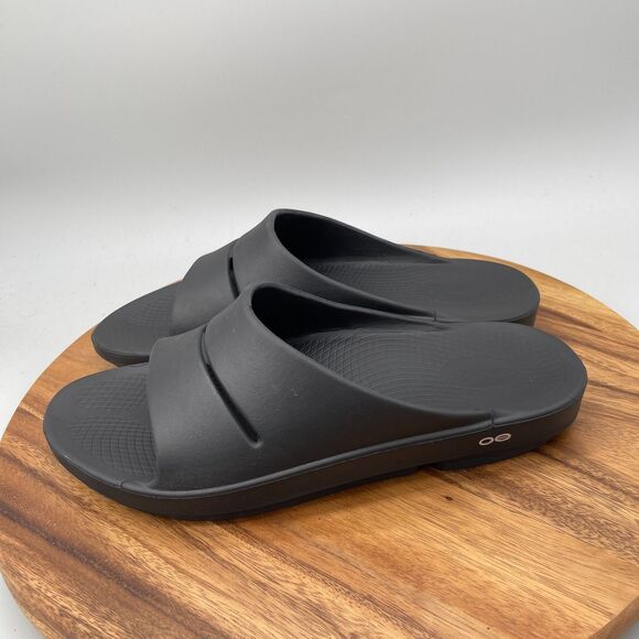 OOFOS OOahh Sandals Mens Size 13 Black Comfort Sport Recovery Slide Casual Shoes main image 8